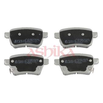Jeu de 4 plaquettes de frein arrière ASHIKA OEM 95517078