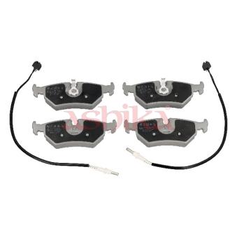 Jeu de 4 plaquettes de frein arrière ASHIKA 51-00-0216