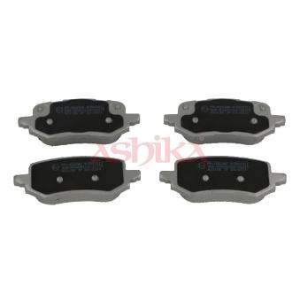 Jeu de 4 plaquettes de frein arrière ASHIKA OEM 2551324