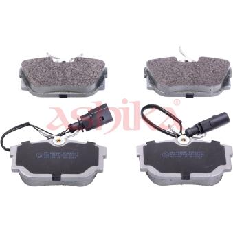 Jeu de 4 plaquettes de frein avant ASHIKA [51-00-0328]