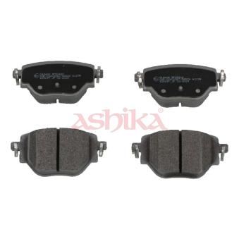 Jeu de 4 plaquettes de frein arrière ASHIKA OEM 1681449980