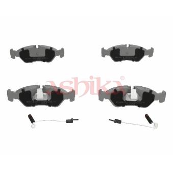 Jeu de 4 plaquettes de frein arrière ASHIKA OEM 0024206020