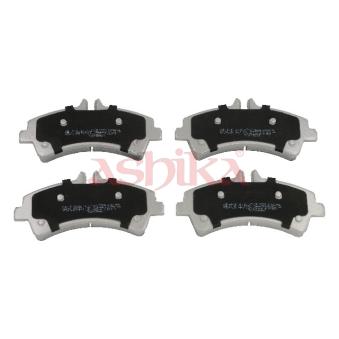 Jeu de 4 plaquettes de frein arrière ASHIKA OEM 2E0698451G
