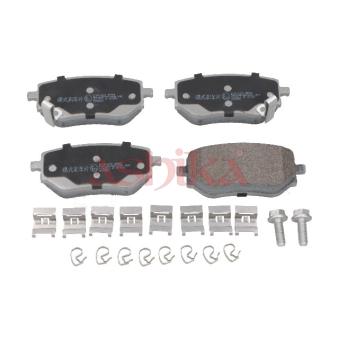 Jeu de 4 plaquettes de frein arrière ASHIKA OEM D40605JU0A