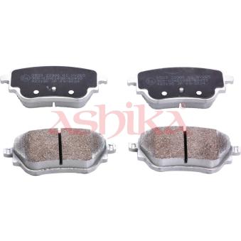 Jeu de 4 plaquettes de frein arrière ASHIKA OEM 0004205703
