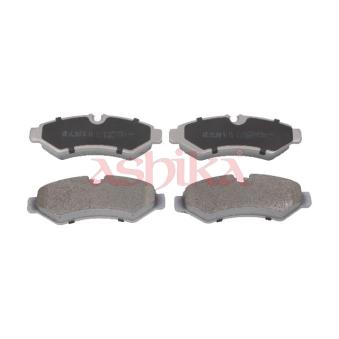 Jeu de 4 plaquettes de frein arrière ASHIKA 51-00-0535
