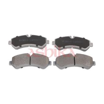 Jeu de 4 plaquettes de frein arrière ASHIKA OEM 9074208700