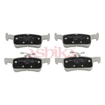 Jeu de 4 plaquettes de frein arrière ASHIKA OEM 1647875680