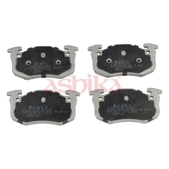 Jeu de 4 plaquettes de frein arrière ASHIKA OEM 7701204036
