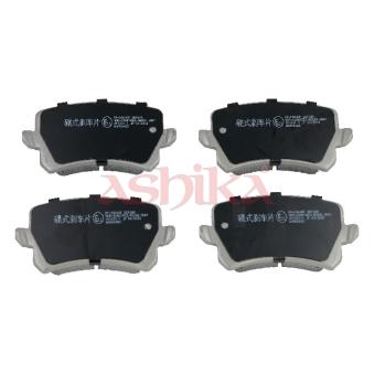 Jeu de 4 plaquettes de frein arrière ASHIKA OEM 3C0698451D