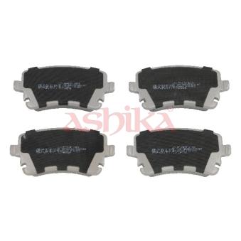 Jeu de 4 plaquettes de frein arrière ASHIKA 51-00-0907