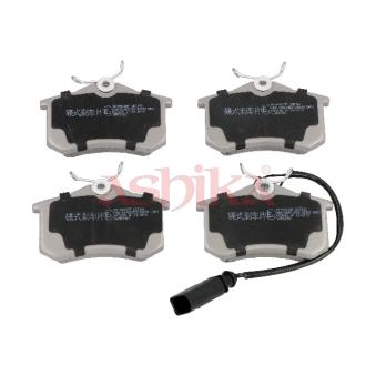 Jeu de 4 plaquettes de frein arrière ASHIKA OEM 8D0698451