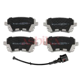 Jeu de 4 plaquettes de frein arrière ASHIKA OEM jzw698451k Jeu de 4 plaquettes de frein arrière ASHIKA OEM jzw698451k