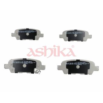 Jeu de 4 plaquettes de frein arrière ASHIKA OEM D4M604ND0A