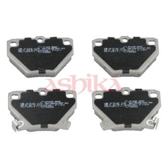 Jeu de 4 plaquettes de frein arrière ASHIKA OEM 0446652010 Jeu de 4 plaquettes de frein arrière ASHIKA OEM 0446652010