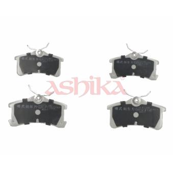 Jeu de 4 plaquettes de frein arrière ASHIKA [51-02-219]