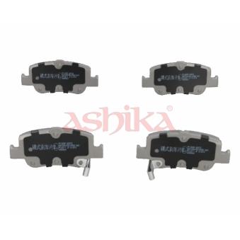 Jeu de 4 plaquettes de frein arrière ASHIKA OEM 0446602191