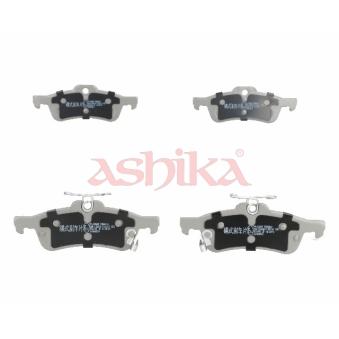 Jeu de 4 plaquettes de frein arrière ASHIKA OEM 044660D010