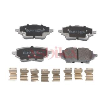 Jeu de 4 plaquettes de frein arrière ASHIKA OEM T044660240