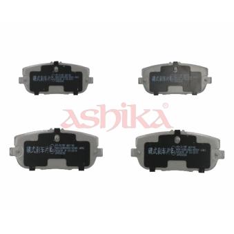 Jeu de 4 plaquettes de frein arrière ASHIKA [51-03-311]