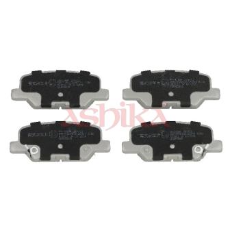 Jeu de 4 plaquettes de frein arrière ASHIKA OEM 4605B384