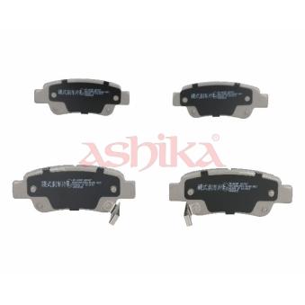 Jeu de 4 plaquettes de frein arrière ASHIKA [51-04-400]
