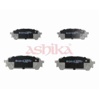 Jeu de 4 plaquettes de frein arrière ASHIKA [51-07-703]