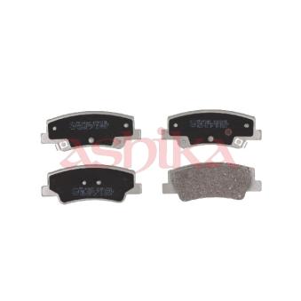 Jeu de 4 plaquettes de frein arrière ASHIKA OEM 58302L1A00