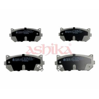 Jeu de 4 plaquettes de frein arrière ASHIKA 51-0K-K00