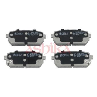 Jeu de 4 plaquettes de frein arrière ASHIKA [51-0K-K10]