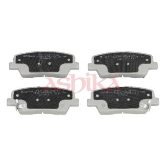 Jeu de 4 plaquettes de frein arrière ASHIKA 51-0K-K11 pour CITROEN BERLINGO 3.5 - 278cv
