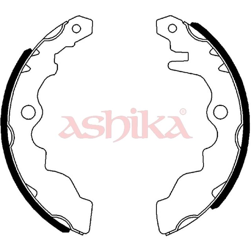 Jeu de mâchoires de frein ASHIKA 55-00-025 - Visuel 1