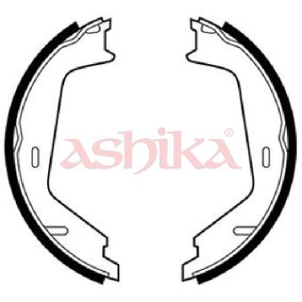 Jeu de mâchoires de frein, frein de stationnement ASHIKA 55-00-0319