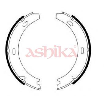 Jeu de mâchoires de frein, frein de stationnement ASHIKA OEM A2014200920 Jeu de mâchoires de frein, frein de stationnement ASHIKA OEM A2014200920