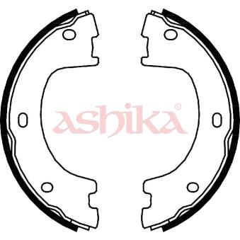 Jeu de mâchoires de frein, frein de stationnement ASHIKA OEM 2E0698525D
