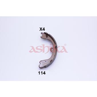 Jeu de mâchoires de frein, frein de stationnement ASHIKA 55-01-114 pour NISSAN PATHFINDER 2.5 dCi - 174cv