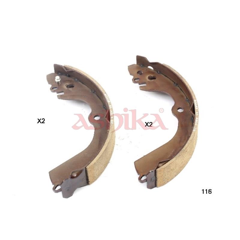 Jeu de mâchoires de frein ASHIKA 55-01-116 - Visuel 2