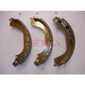 Jeu de mâchoires de frein ASHIKA [55-01-140]