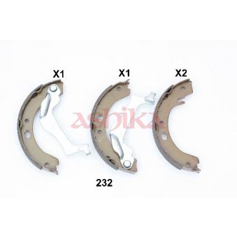 Jeu de mâchoires de frein, frein de stationnement ASHIKA OEM 4659002010