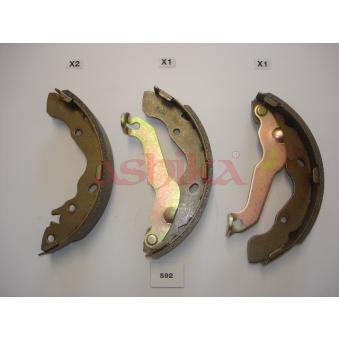 Jeu de mâchoires de frein ASHIKA OEM 583052HA00