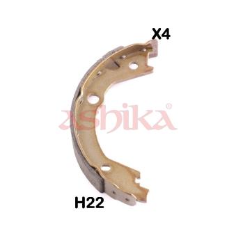 Jeu de mâchoires de frein, frein de stationnement ASHIKA 55-0H-H22
