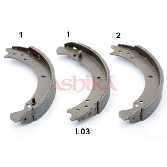 Jeu de mâchoires de frein ASHIKA OEM GBS728