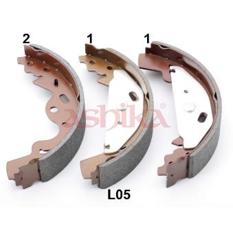 Jeu de mâchoires de frein ASHIKA OEM SFS000030