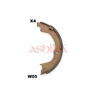 Jeu de mâchoires de frein, frein de stationnement ASHIKA 55-0W-W05