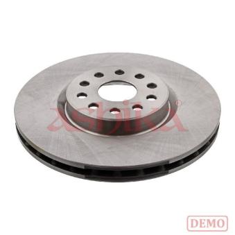 Jeu de 2 disques de frein avant ASHIKA 60-00-0214C