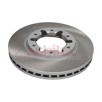 Jeu de 2 disques de frein avant ASHIKA 60-01-103C pour NISSAN PATROL 4.8 - 245cv