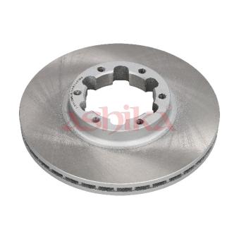 Jeu de 2 disques de frein avant ASHIKA 60-01-117C pour NISSAN CABSTAR E 105.35. 110.35. 110.45 - 106cv