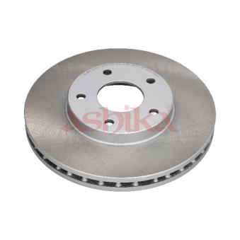 Jeu de 2 disques de frein avant ASHIKA 60-01-158C pour FORD FIESTA 2.2 DCi - 114cv