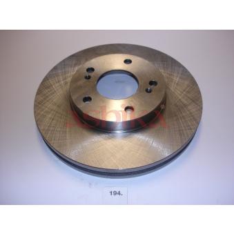 Jeu de 2 disques de frein avant ASHIKA [60-01-194]