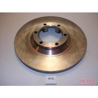 Jeu de 2 disques de frein avant ASHIKA 60-05-514C